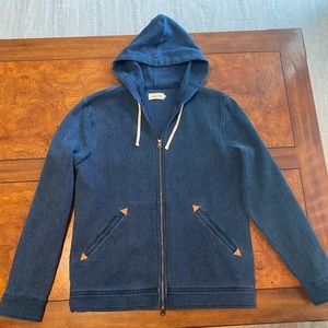 Taylor Stitch Apres Hoodie in Indigo Waffle